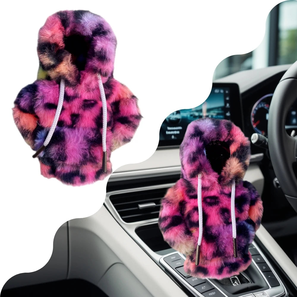 Gear Change Lever Sweatshirt Covers Shifter Knob Hoodie Car Decoration Universal Car Gear Lever Cover Speed Lever Sweatshirt