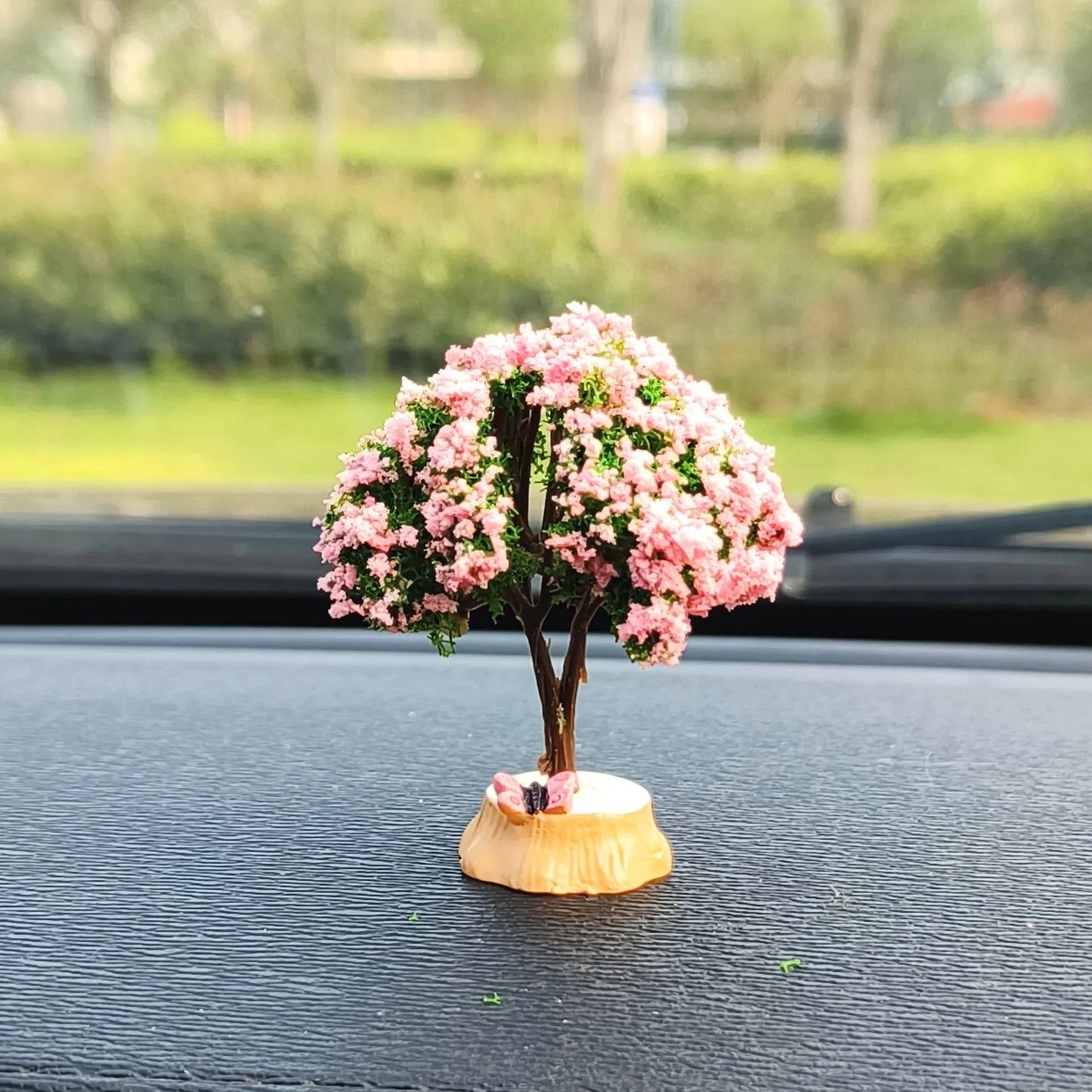 Car Mini Interior Decoration Simulation Flower Tree Accessories Creative Cars Cute Center Console Ornaments Accesorios Para Auto