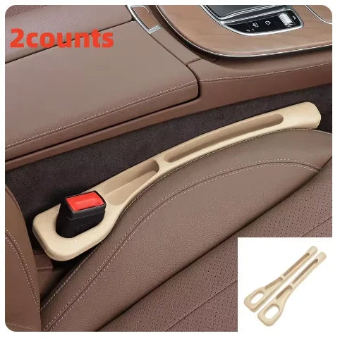 2Pcs Car Seat Gap Filler Organizer PU Universal Car Seat Gap Anti-leak Stopper Strip Slot Seat Gap Storage Organizer Accessories