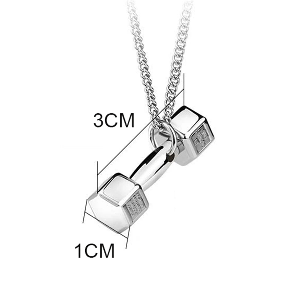 Car Accessories Pendant Mini Dumbbell  Metal Auto Rear View Mirror Decoration Hanging Pendant Interior Ornament Creative Gifts