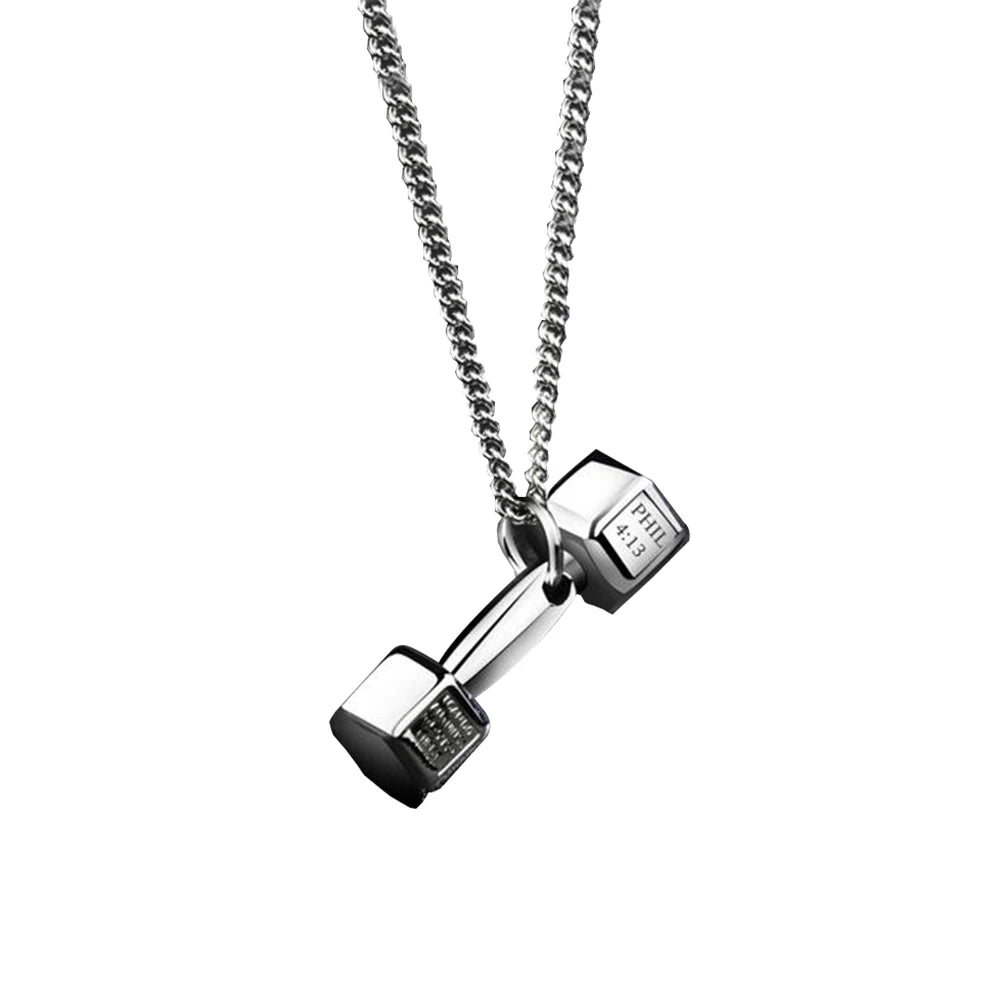 Car Accessories Pendant Mini Dumbbell  Metal Auto Rear View Mirror Decoration Hanging Pendant Interior Ornament Creative Gifts