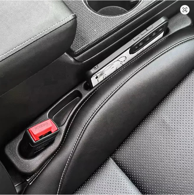 2Pcs Car Seat Gap Filler Organizer PU Universal Car Seat Gap Anti-leak Stopper Strip Slot Seat Gap Storage Organizer Accessories