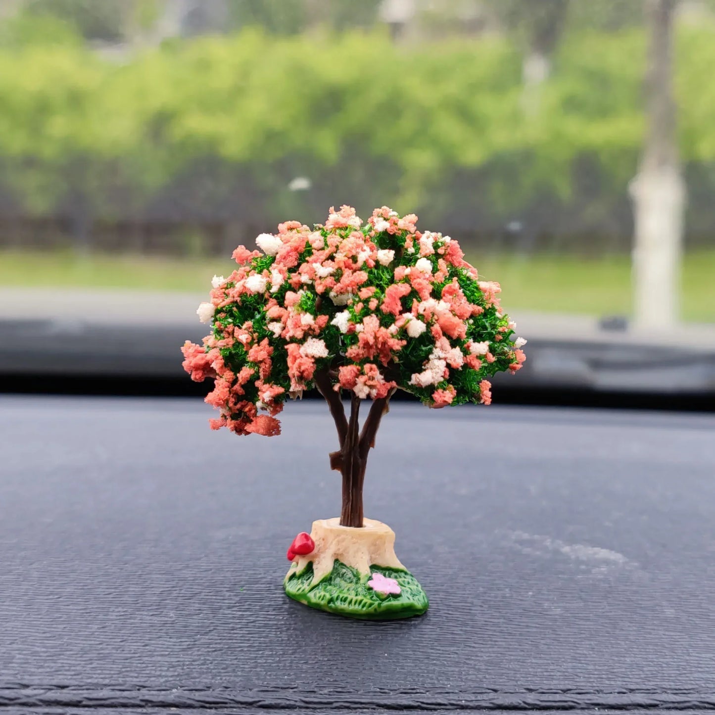 Car Mini Interior Decoration Simulation Flower Tree Accessories Creative Cars Cute Center Console Ornaments Accesorios Para Auto