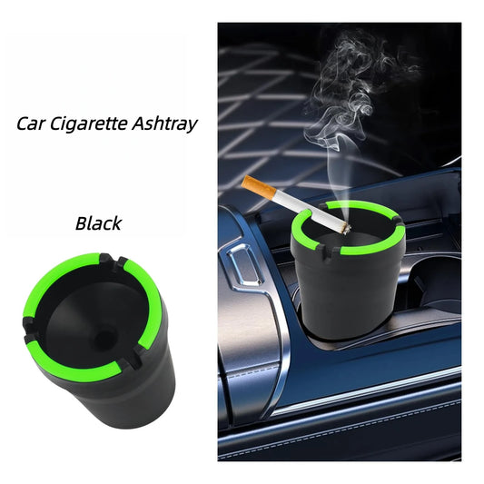 Universal Multifunctional Portable Car Ashtray with Lid,Smokeless Smell-Proof Cup Holder Ashtray for Auto interior accessories