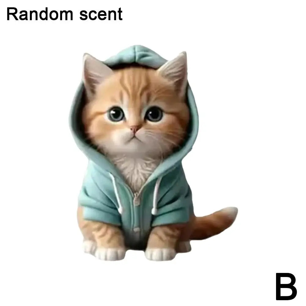 Car Outlet Vent Perfume Clips 2D Cat  Air Freshener Diffuser Conditioning Aromatherapy Perfume Clip Car Interior Decoration