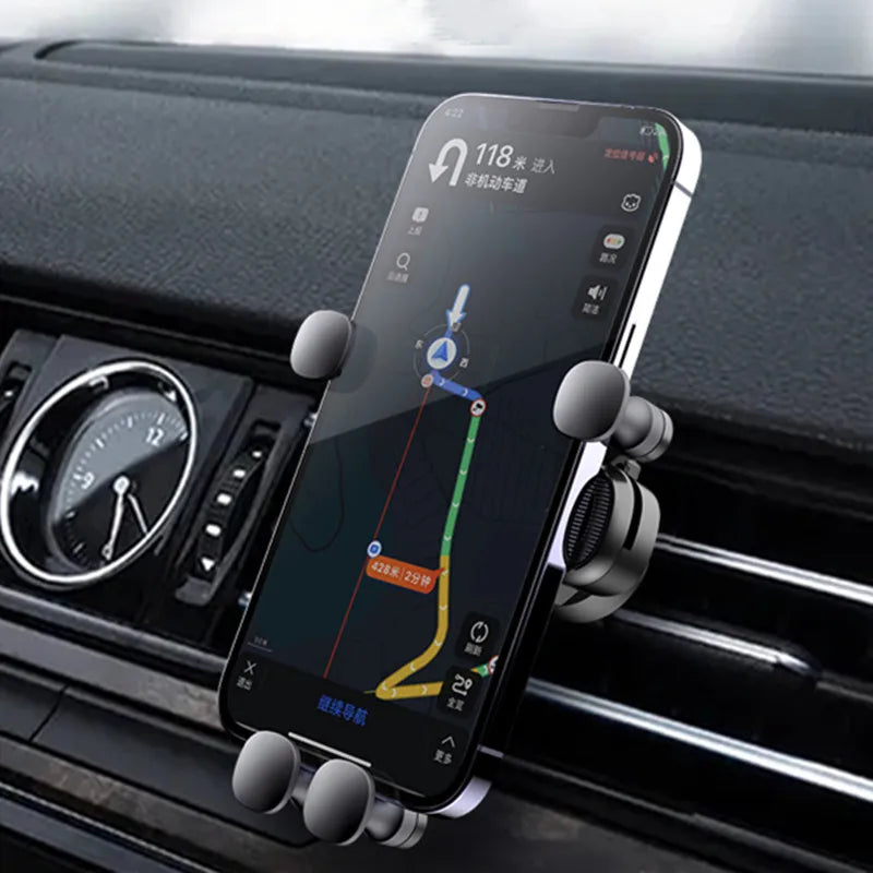 Gravity Car Phone Holder for 4.7-7 inch Mobile Phone Car Air Vent Phone Mount Universal Shockproof GPS Clip Smartphone Stand