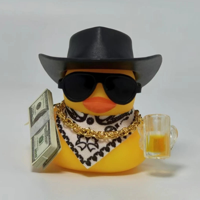 Fortunate Duck Car Dashboard Decoration Rich Duck Decoration for Car Home Office Ornament Unique Gift for Friend Family
