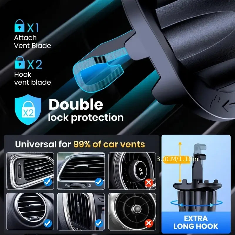 New Car Phone Holder Universal Car Foldable Rotatable GPS Phone Stand Air Vent Mounts Auto Interior Accessories Car Bracket