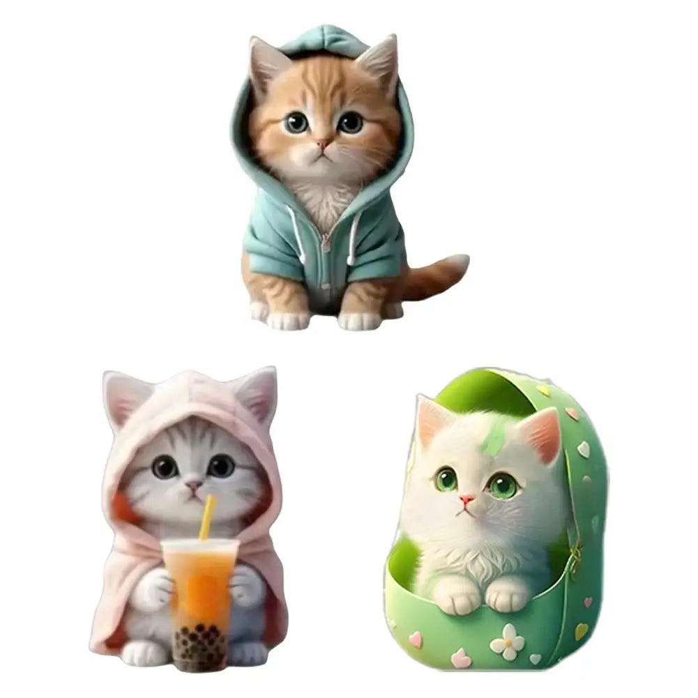 Car Outlet Vent Perfume Clips 2D Cat  Air Freshener Diffuser Conditioning Aromatherapy Perfume Clip Car Interior Decoration