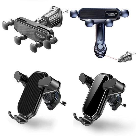 Gravity Car Phone Holder for 4.7-7 inch Mobile Phone Car Air Vent Phone Mount Universal Shockproof GPS Clip Smartphone Stand