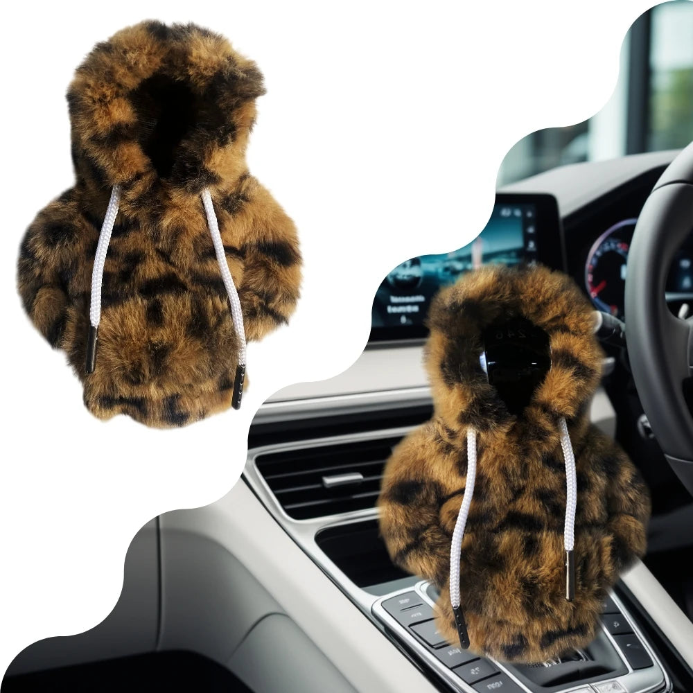Gear Change Lever Sweatshirt Covers Shifter Knob Hoodie Car Decoration Universal Car Gear Lever Cover Speed Lever Sweatshirt