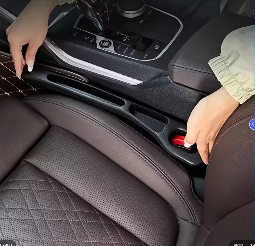 2Pcs Car Seat Gap Filler Organizer PU Universal Car Seat Gap Anti-leak Stopper Strip Slot Seat Gap Storage Organizer Accessories
