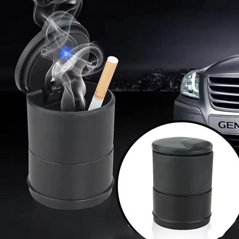 Portable Car LED Ashtray Universal Auto Ashtray Cigarette Ash Holders Cup Car Interior Decor Auto Accessories Interior