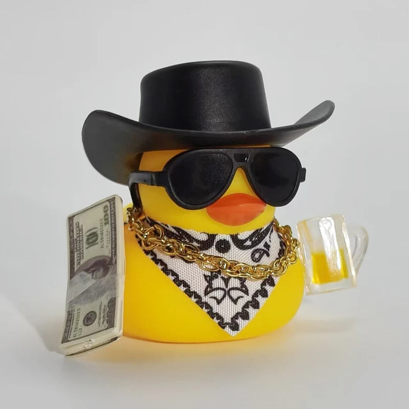 Fortunate Duck Car Dashboard Decoration Rich Duck Decoration for Car Home Office Ornament Unique Gift for Friend Family