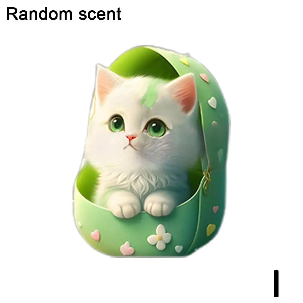 Car Outlet Vent Perfume Clips 2D Cat  Air Freshener Diffuser Conditioning Aromatherapy Perfume Clip Car Interior Decoration