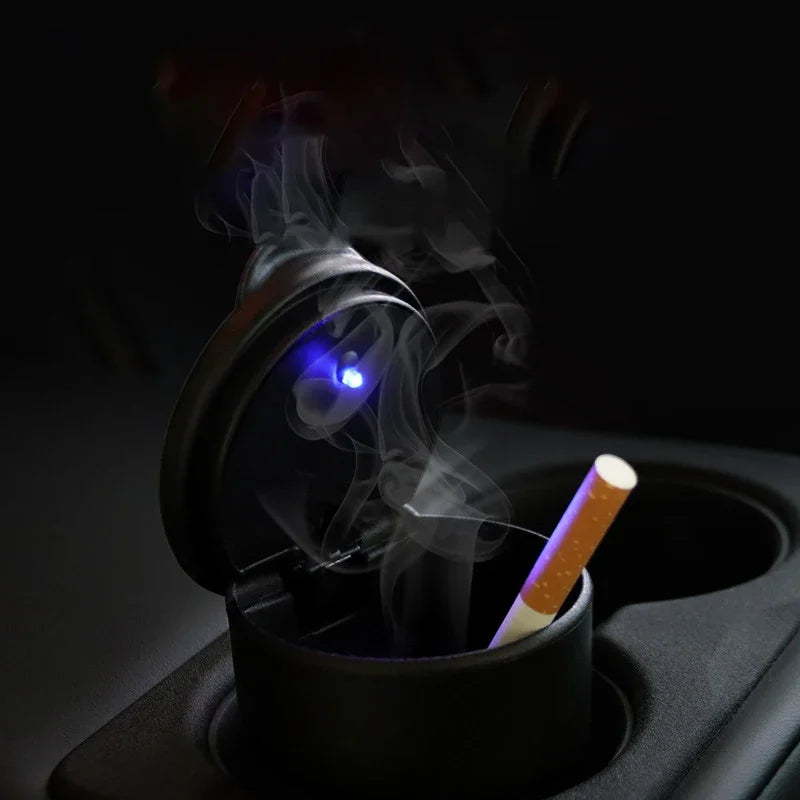 Portable Car LED Ashtray Universal Auto Ashtray Cigarette Ash Holders Cup Car Interior Decor Auto Accessories Interior