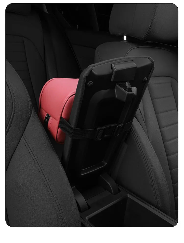 Car Tissue Box Holder Leather Sun Visor Center Console Armrest Mount Napkin Case Universal Fit Road Trip Organizer Easy Install