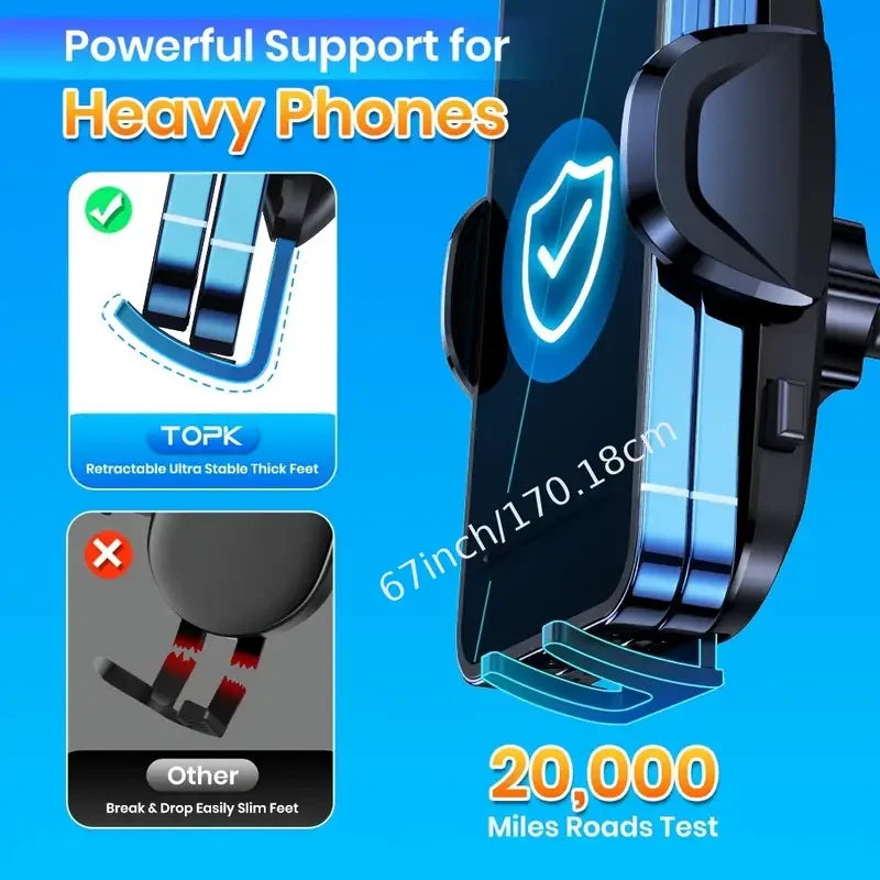 New Car Phone Holder Universal Car Foldable Rotatable GPS Phone Stand Air Vent Mounts Auto Interior Accessories Car Bracket