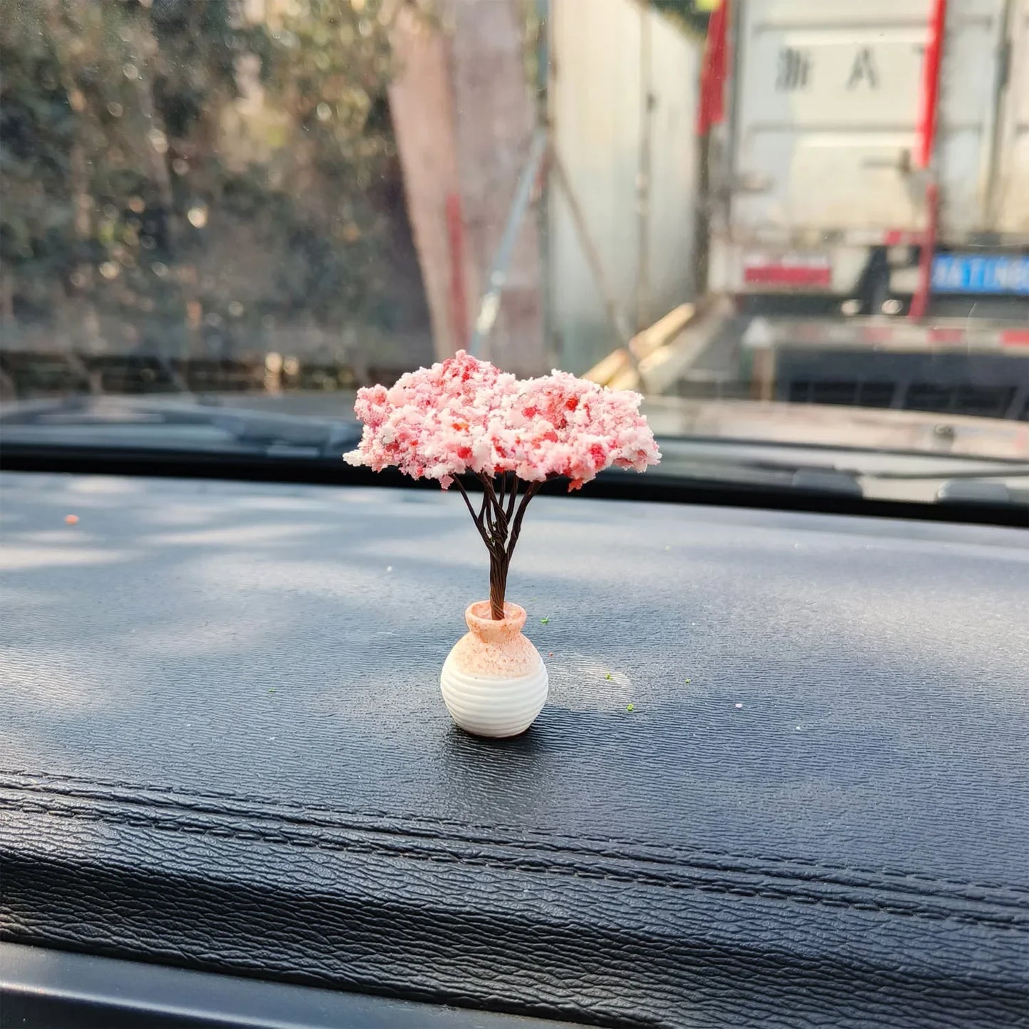 Car Mini Interior Decoration Simulation Flower Tree Accessories Creative Cars Cute Center Console Ornaments Accesorios Para Auto