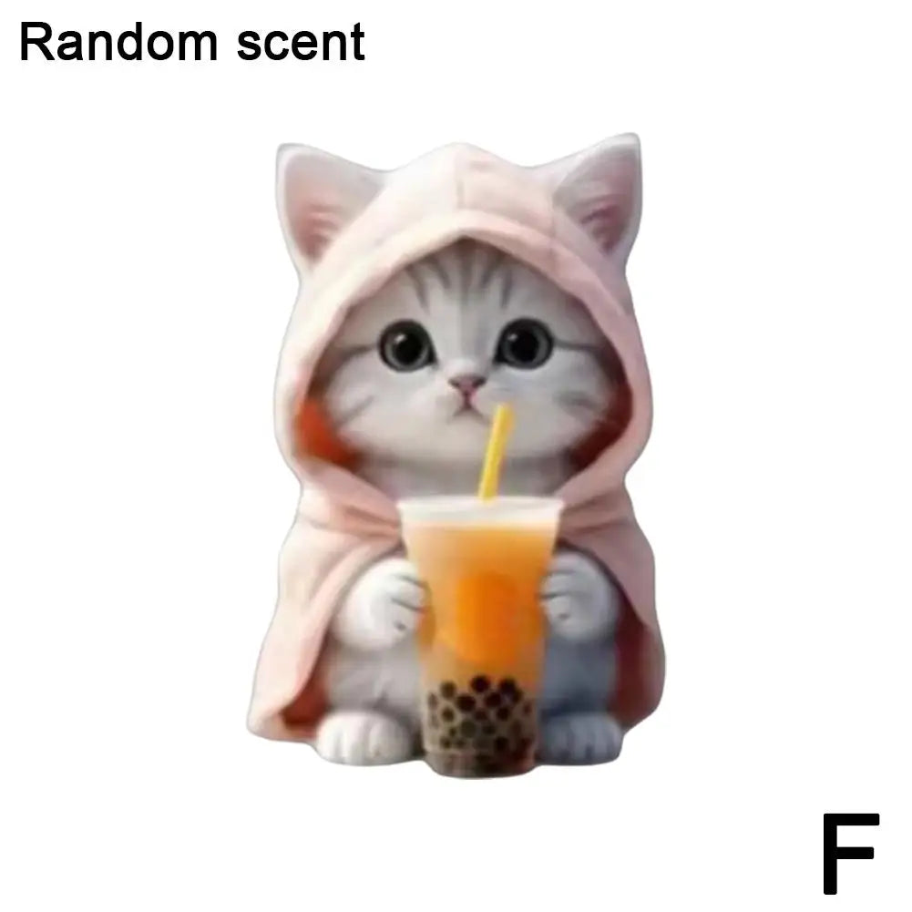 Car Outlet Vent Perfume Clips 2D Cat  Air Freshener Diffuser Conditioning Aromatherapy Perfume Clip Car Interior Decoration