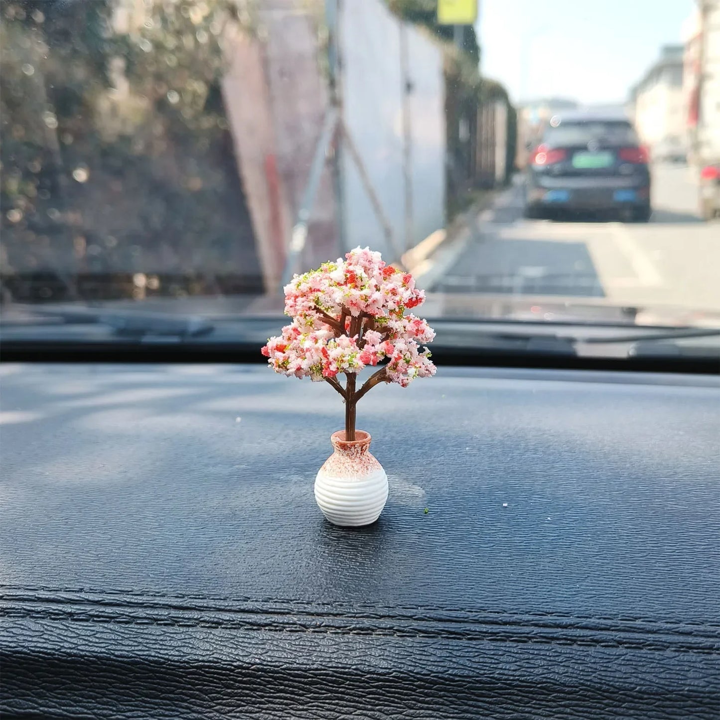 Car Mini Interior Decoration Simulation Flower Tree Accessories Creative Cars Cute Center Console Ornaments Accesorios Para Auto